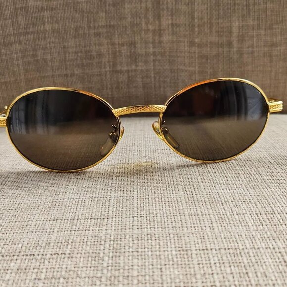 Lozza Women Vintage Sunglasses Gold Tone Frame Eye Wear Made in Italy - Picture 3 of 14